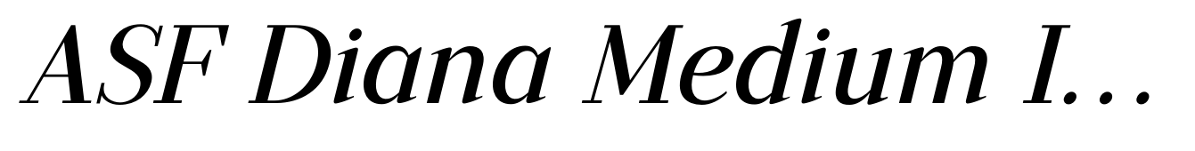 ASF Diana Medium Italic